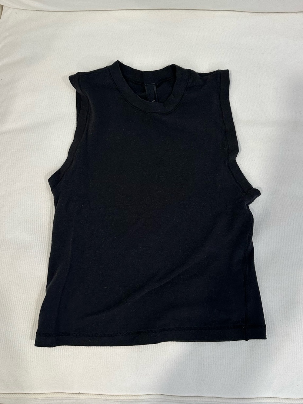 Skims Black Mock Neck Tank Top